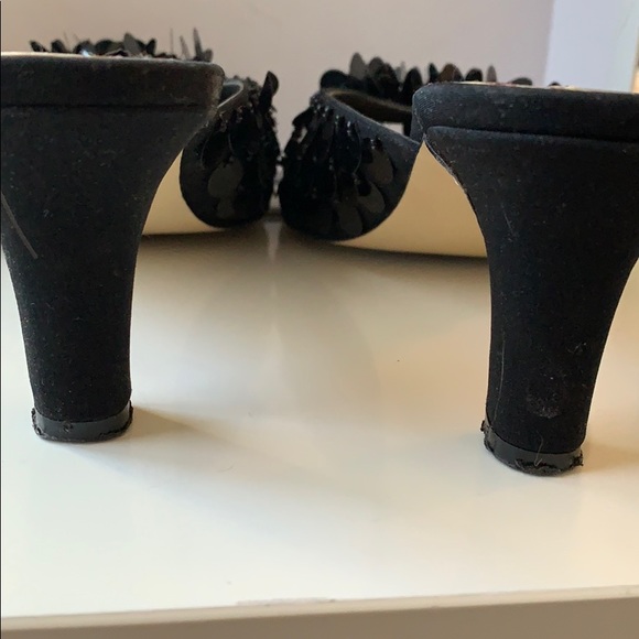 Caparros evening shoe/black sequins/kitten heels - Picture 12 of 12